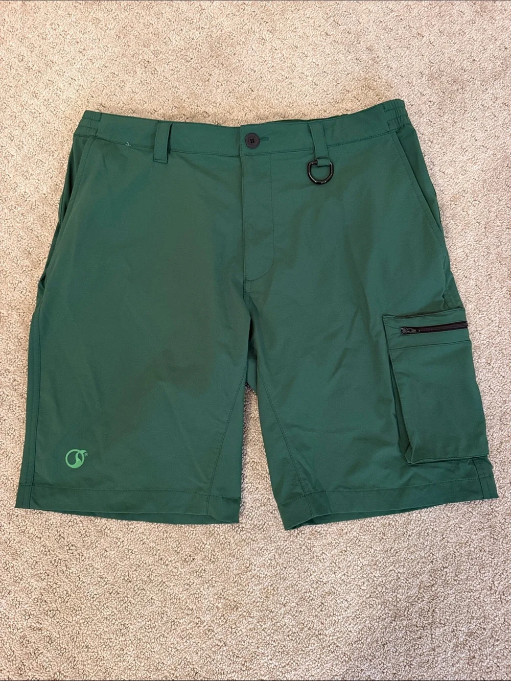 Arrak Outdoor Green Technical Hiking Motion Stretch Cargo Shorts - Large